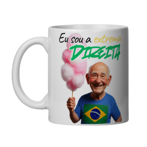 Caneca "Eu sou a Extrema Direita" - velhinho